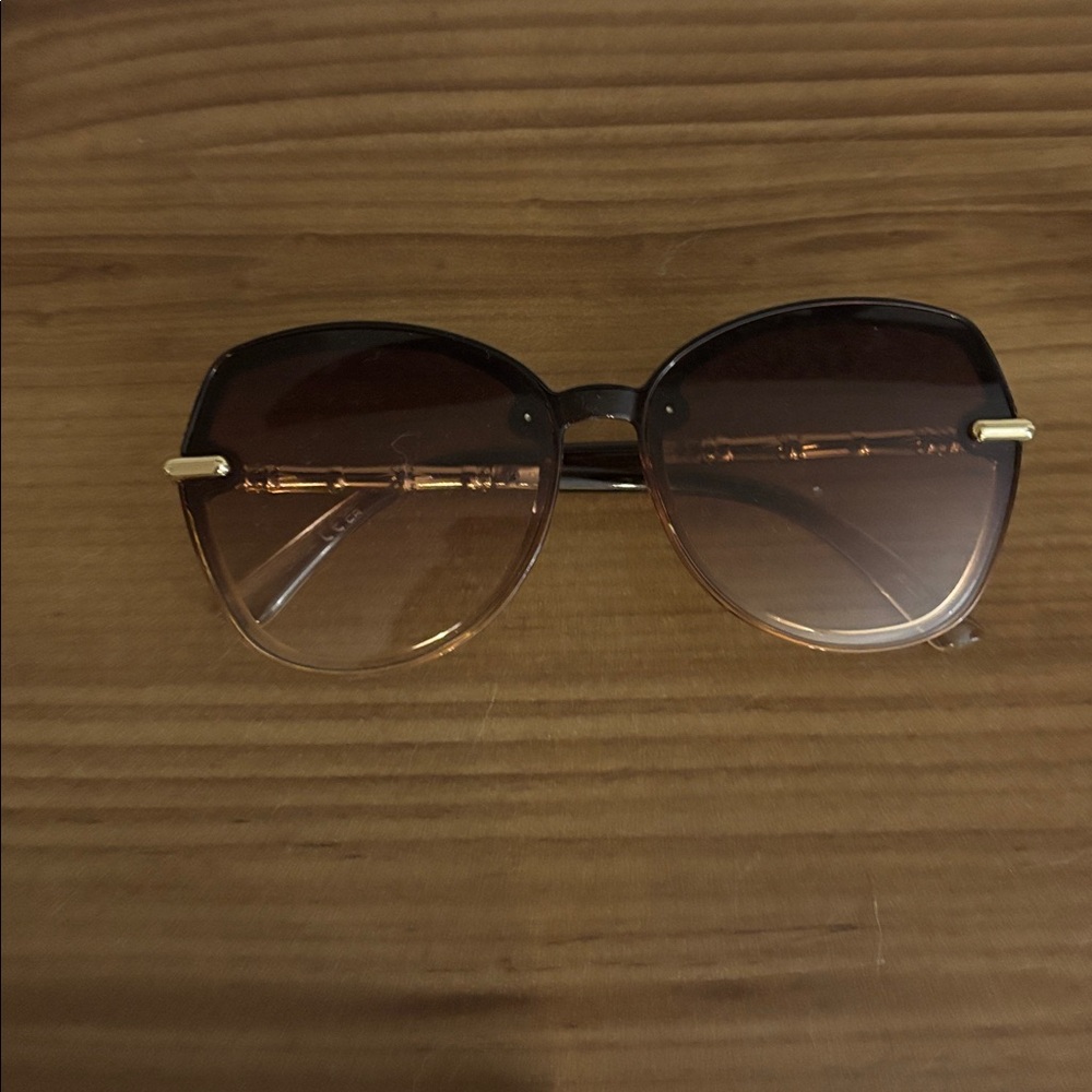 Aldo Elegant Brown and Gold Sunglasses